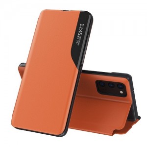 ECO Leather Case Θήκη Πορτοφόλι Με Stand Για Samsung Galaxy M51 - Πορτοκαλί