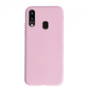 Θήκη Σιλικόνης Soft TPU Back Cover Για Samsung A20E - Ροζ Απαλό 