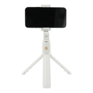 Combo Selfie Stick K07 με Τρίποδο και Τηλεχειριστήριο Bluetooth - Λευκό