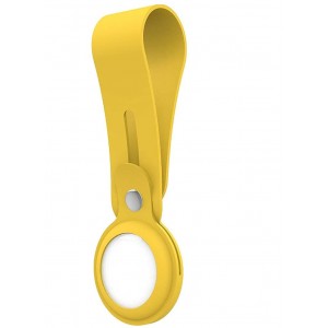 Silicone Slide Keychain Loop Case Apple Airtag - Κίτρινο 