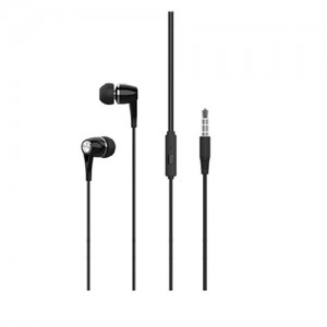 XO EP21 In-ear Handsfree με Βύσμα 3.5mm Jack - Μαύρο 