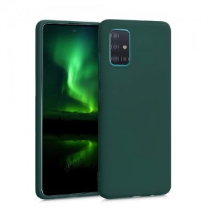 OEM Θήκη Σιλικόνης Soft TPU Back Cover Για Samsung Galaxy A03S - Πράσινο Σκούρο