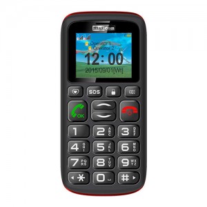 Maxcom MM428BB Dual Sim με Μεγάλα Πλήκτρα, Φακό και Πλήκτρο SOS - Μαύρο