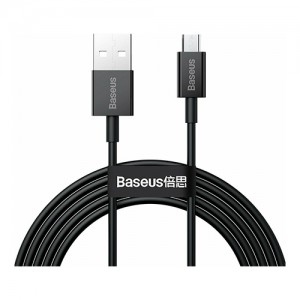 Baseus Superior Series USB to Micro USB Fast Charging Data Cable 2A Καλώδιο Φόρτισης 2m CAMYS-A01 - Μαύρο