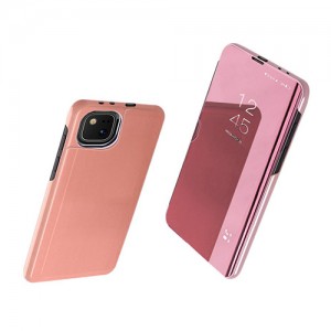 Θήκη Clear View Stand Cover OEM Για Xiaomi Mi 11 Lite / Mi 11 Lite 5G - Ροζ