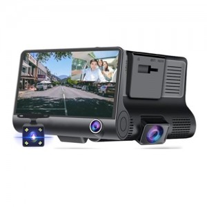 Τριπλή Κάμερα Αυτοκινήτου Με Κάμερα Οπισθοπορείας - 4 INCH Οθόνη IPS Καταγραφή Βίντεο Έως 1080p