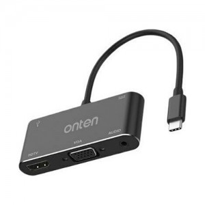 Onten OTN-9573S USB-C Docking Station με HDMI 4K PD - Μαύρο