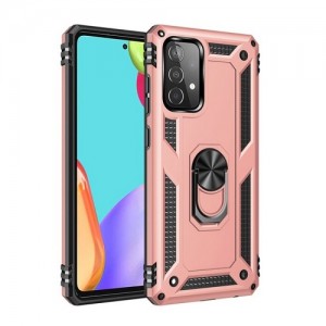 Hybrid Shockproof Armor για Samsung Galaxy A53 5G Case With Rotating Ring - Ροζ