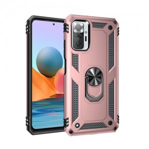 Hybrid Shockproof Armor Case With Rotating Ring για Xiaomi Redmi Note 11 Pro / 11 Pro Max - Ροζ