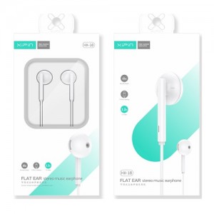 XIPIN HX-18 Flat Ear Ακουστικά Handsfree 3.5mm - Λευκό