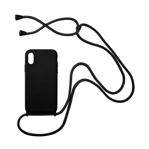 Silicone Cord Case με Κορδόνι Back Cover Για Xiaomi Redmi 9A / 9AT - Μαύρο