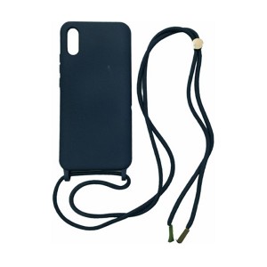 Silicone Cord Case με Κορδόνι Back Cover Για Xiaomi Redmi 9A / 9AT - Μπλε