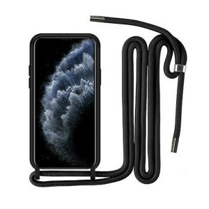 Silicone Cord Case με Κορδόνι Back Cover Για Samsung Galaxy A32 5G - Μαύρο