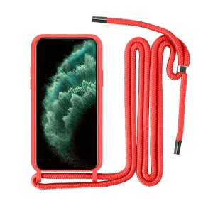 Silicone Cord Case με Κορδόνι Back Cover Για Xiaomi Poco X4 Pro 5G - Κόκκινο