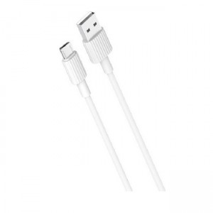 XO-NBP156 Regular USB 2.0 to micro USB Cable 1m - Λευκό