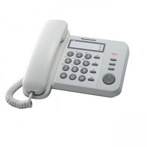 Panasonic KX-TS520FXW , Ενσύρματο Σταθερό Ψηφιακό Τηλέφωνο με λυχνία κουδουνισμού - Λευκό 