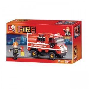 SLUBAN Τουβλάκια Fire, Fire Truck M38-B0276, 133τμχ