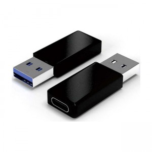 POWERTECH Adapter CAB-UC023 USB 3.0 male σε USB Type-C female - Μαύρο