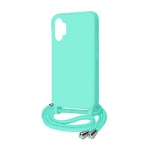 Colored Silicone Cord Case Για Samsung Galaxy A13 4G με Κορδόνι Back Cover - Τιρκουάζ