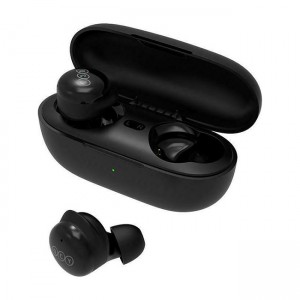 QCY T17 In-ear Bluetooth Handsfree Ακουστικά με Θήκη Φόρτισης - Μαύρο