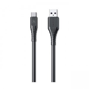 WK WDC-152 USB 2.0 Cable USB-C male - USB-A male 2m - Μαύρο