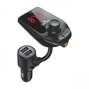 CC-090 FM Transmitter Αυτοκινήτου με Bluetooth / USB - Μαύρο