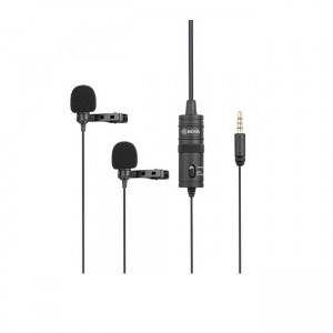 Boya BY-M1DM Ενσύρματο Μικρόφωνο Dual Lavalier Microphone