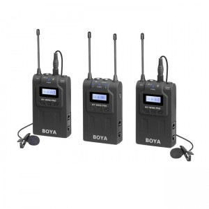 Boya BY-WM8 Pro-K2 Wireless Mic UHF Wireless Μικρόφωνα 1+2 (2 Τransmitters, 2 Person Vlog)