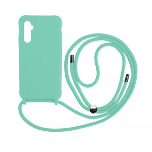 Silicone Cord Case με Κορδόνι Back Cover Για Samsung Galaxy A13 5G - Τιρκουάζ