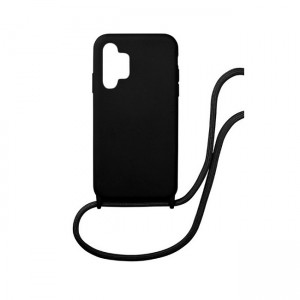 Silicone Cord Case με Κορδόνι Back Cover Για Samsung Galaxy A32 4G - Μαύρο