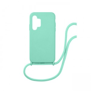 Silicone Cord Case με Κορδόνι Back Cover Για Samsung Galaxy A32 4G - Τιρκουάζ