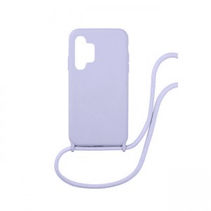 Silicone Cord Case με Κορδόνι Back Cover Για Samsung Galaxy A32 4G - Μωβ