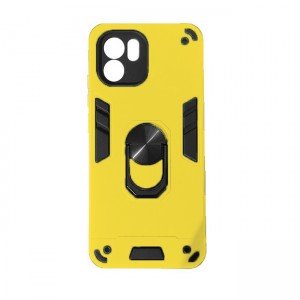 Θήκη Hybrid Shockproof Armor Case Stand Metal Ring για Xiaomi Redmi A1 - Κίτρινο