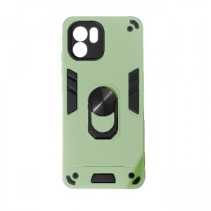 Θήκη Hybrid Shockproof Armor Case Stand Metal Ring για Xiaomi Redmi A1 - Ανοιχτό Πράσινο 