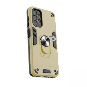 Θήκη Hybrid Shockproof Armor Case Stand Metal Ring για Samsung Galaxy A52 - Χρυσό