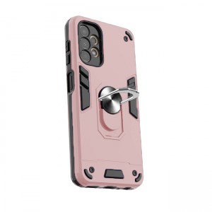 Θήκη Hybrid Shockproof Armor Case Stand Metal Ring για Samsung Galaxy A52 - Ροζ Χρυσό