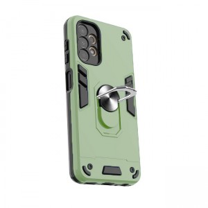 Θήκη Hybrid Shockproof Armor Case Stand Metal Ring για Samsung Galaxy A52 - Πράσινο Ανοιχτό 