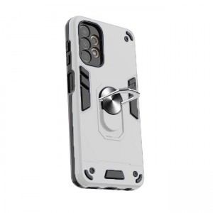 Θήκη Hybrid Shockproof Armor Case Stand Metal Ring για Samsung Galaxy A13 4G - Λευκό