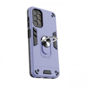 Θήκη Hybrid Shockproof Armor Case Stand Metal Ring για Samsung Galaxy A13 4G - Μωβ Λιλά