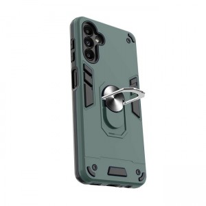 Θήκη Hybrid Shockproof Armor Case Stand Metal Ring για Samsung Galaxy A04S / A13 5G - Πράσινο Σκούρο