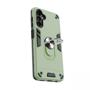 Θήκη Hybrid Shockproof Armor Case Stand Metal Ring για Samsung Galaxy A04S / A13 5G - Πράσινο Ανοιχτό