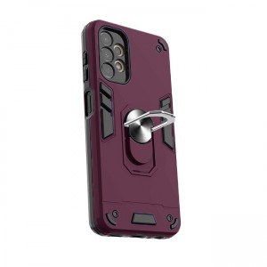 Θήκη Hybrid Shockproof Armor Case Stand Metal Ring για Samsung Galaxy A33 5G - Μπορντό