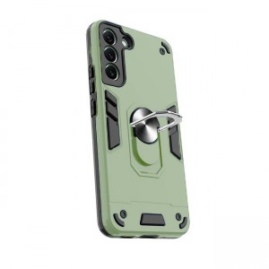 Θήκη Hybrid Shockproof Armor Case Stand Metal Ring για Samsung Galaxy S23 Plus - Πράσινο Ανοιχτό