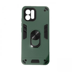 Θήκη Hybrid Shockproof Armor Case Stand Metal Ring για Vivo Y35 - Πράσινο Σκούρο