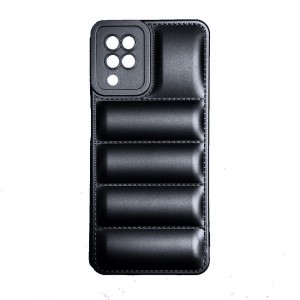 OEM Θήκη Σιλικόνης Soft TPU Puffer Jacket για Samsung Galaxy A12 - Μαύρο