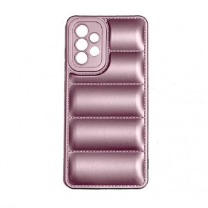 OEM Θήκη Σιλικόνης Soft TPU Puffer Jacket για Samsung Galaxy A52 - Ροζ Χρυσό