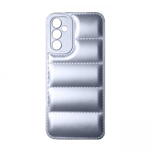 OEM Θήκη Σιλικόνης Soft TPU Puffer Jacket για Samsung Galaxy A54 - Ασημί