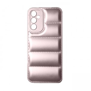 OEM Θήκη Σιλικόνης Soft TPU Puffer Jacket για Samsung Galaxy A34 - Ροζ Χρυσό