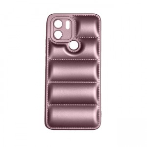 OEM Θήκη Σιλικόνης Soft TPU Puffer Jacket για Xiaomi Redmi A1 Plus - Ροζ Χρυσό