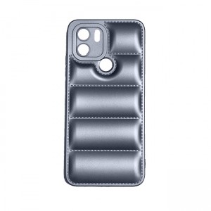 OEM Θήκη Σιλικόνης Soft TPU Puffer Jacket για Xiaomi Redmi A1 Plus - Ασημί